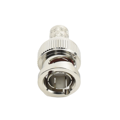 Conector BNC Macho de Anillo Plegable para Cable RG-6, Níquel/ Oro/ Teflón. Conector BNC Macho de Anillo Plegable para Cable RG-6, Níquel/ Oro/ Teflón.