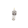 Conector BNC Macho de Anillo Plegable para Cable Belden 8281 tipo RG-59/U, Níquel/ Oro/ Delrin.