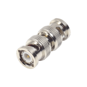 Adaptador tipo Barril para 75 Ohm, de Conector BNC Macho a BNC Macho, Niquel/ Oro/ Teflón. Adaptador tipo Barril para 75 Ohm, de Conector BNC Macho a BNC Macho, Niquel/ Oro/ Teflón.