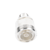 Adaptador en Línea de Conector DIN 7-16 Hembra a N Hembra, Plata / Plata / Teflón.