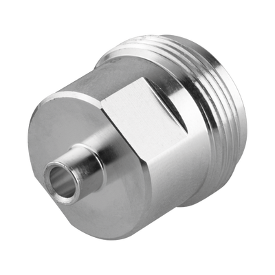 Conector 4.1/9.5 Hembra para Soldar en Cable TFT-402LF, Grupo SR2, Bronce Blanco/ Plata/ Teflón.