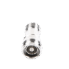 Adaptador en Línea de Conector 4.3-10 Macho a N Hembra, Bronce Blanco/ Plata/ Teflón.