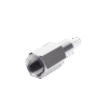 Conector FME Macho de anillo plegable para cable RG-58/U, Niquel/ Oro/ Teflón.