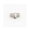 Adaptador Barril para 75 Ohm, de Conector F Hembra a F Hembra, Níquel/ Estaño/ Polietileno.