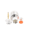 Conector N Macho de Rosca para RG-58/U, RG-142/U, Plata/ Oro/ Teflón. Conector N Macho de Rosca para RG-58/U, RG-142/U, Plata/ Oro/ Teflón.