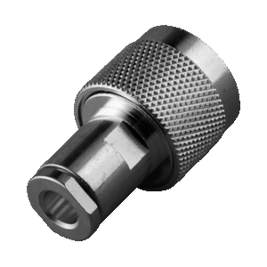 Conector N Macho de Rosca para Cable PROFLEX, Cable Grupo P, Plata/ Oro/ Teflón.