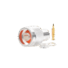 Conector N Macho de Rosca para Cables RG-8/X, LMR-240, BELDEN 9258, Plata / Oro / Teflón. Conector N Macho de Rosca para Cables RG-8/X, LMR-240, BELDEN 9258, Plata / Oro / Teflón.