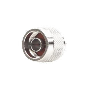Conector N Macho de Anillo Plegable para Cables Coaxiales RG-58/U, RG-142/U, LMR-195, Níquel/ Oro/ Teflón.â€‹