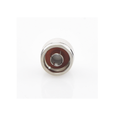 Conector N Macho Coaxial de Anillo Plegable para Cable RG-142/U, Niquel/ Oro/ Teflón.