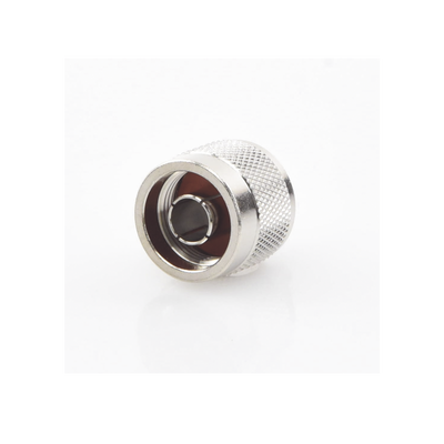 Conector N Macho Coaxial de Anillo Plegable para Cable RG-142/U, Niquel/ Oro/ Teflón.