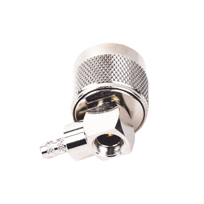 Conector N Macho en A/R de Anillo Plegable para Cables RG-58/U, RG-142/U, Niquel/ Oro/ Teflón. Conector N Macho en A/R de Anillo Plegable para Cables RG-58/U, RG-142/U, Niquel/ Oro/ Teflón.