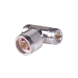 Adaptador en T, de Conector N Macho a Doble N Hembra, Plata/ Oro/ Teflón. Adaptador en T, de Conector N Macho a Doble N Hembra, Plata/ Oro/ Teflón.