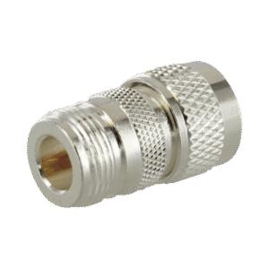 Adaptador en Línea de Conector N Hembra a UHF Macho (PL-259), Plata/ Oro/ Teflón. Adaptador en Línea de Conector N Hembra a UHF Macho (PL-259), Plata/ Oro/ Teflón.