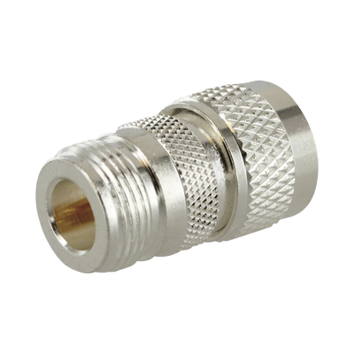 Adaptador en Línea de Conector N Hembra a UHF Macho (PL-259), Plata/ Oro/ Teflón. Adaptador en Línea de Conector N Hembra a UHF Macho (PL-259), Plata/ Oro/ Teflón.