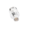 Adaptador en Línea, de Conector N Hembra a BNC Hembra, Plata/ Oro/ Teflón.