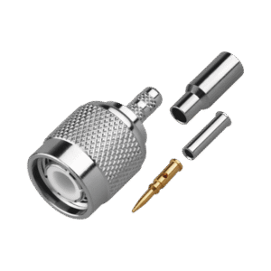 Conector TNC Macho de Anillo Plegable para Cable TEFLÓN-BLANCO-MOTOROLA, Grupo M/C3, Níquel/ Oro/ Delrin. Conector TNC Macho de Anillo Plegable para Cable TEFLÓN-BLANCO-MOTOROLA, Grupo M/C3, Níquel/ Oro/ Delrin.