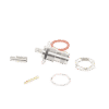 Conector TNC Hembra de montaje en Chasis tipo D Plano y anillo plegable para RG-174/U, 8216.