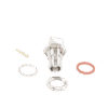 Conector TNC Hembra de montaje en Chasis tipo D Plano y anillo plegable para RG-174/U, 8216.