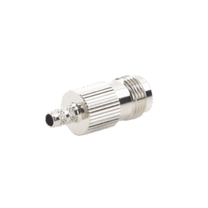 Conector TNC Hembra de Anillo Plegable para Cables RG-58/U, RG-142/U, Niquel /Oro /Delrin.