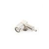 Conector TNC Macho en Ángulo Recto para Cable RG-58/U, LMR-195 Níquel/ Oro/ Teflón.​ Conector TNC Macho en Ángulo Recto para Cable RG-58/U, LMR-195 Níquel/ Oro/ Teflón.​