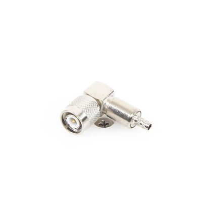 Conector TNC Macho en Ángulo Recto para Cable RG-58/U, LMR-195 Níquel/ Oro/ Teflón.​ Conector TNC Macho en Ángulo Recto para Cable RG-58/U, LMR-195 Níquel/ Oro/ Teflón.​