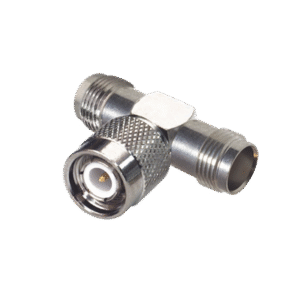 Adaptador en T de TNC Macho a Doble TNC Hembra, Níquel/ Oro/ Teflón. Adaptador en T de TNC Macho a Doble TNC Hembra, Níquel/ Oro/ Teflón.