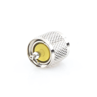 Conector UHF Macho (PL-259) de Anillo Plegable para Ensamblar en Cables RG-58/U, RG-142/U.