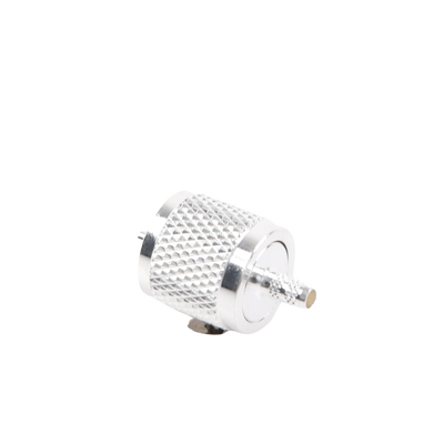 Conector UHF Macho (PL-259) de anillo plegable para cables RG-58/U, RG-142/U.