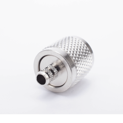 Conector UHF Macho (PL-259) de Anillo Plegable para Cable Coaxial RG-8/X, 9258, LMR-240, Níquel/ Plata/ Baquelita.