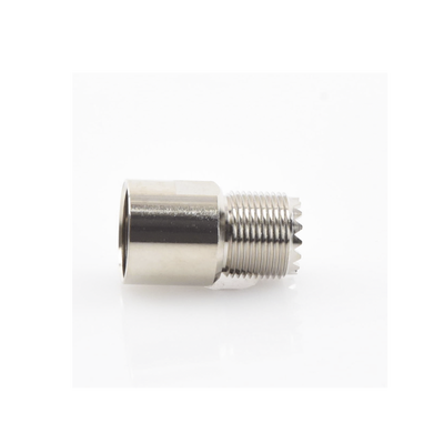 Conector UHF Hembra (SO-239) para Cables RG-8/U (8237), RG-213/U (8267), RG-214 (8268), Niquel/ Plata/ Teflón. Conector UHF Hembra (SO-239) para Cables RG-8/U (8237), RG-213/U (8267), RG-214 (8268), Niquel/ Plata/ Teflón.