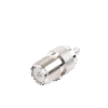Conector UHF Hembra (SO-239) en Línea, de Anillo Plegable para Cable RG-58/U, RG-142/U, Níquel/ Plata/ Delrin. Conector UHF Hembra (SO-239) en Línea, de Anillo Plegable para Cable RG-58/U, RG-142/U, Níquel/ Plata/ Delrin.
