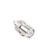 Conector UHF Hembra (SO-239) en Línea, de Anillo Plegable para Cable RG-58/U, RG-142/U, Níquel/ Plata/ Delrin. Conector UHF Hembra (SO-239) en Línea, de Anillo Plegable para Cable RG-58/U, RG-142/U, Níquel/ Plata/ Delrin.