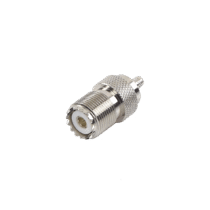Conector UHF hembra (SO-239) de anillo plegable para cable RG-58/U, RG-142/U. Conector UHF hembra (SO-239) de anillo plegable para cable RG-58/U, RG-142/U.