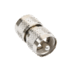 Adaptador Barril en Línea, de Conector UHF Macho (PL-259) a UHF Macho (PL-259), Níquel/ Plata/ Teflón. Adaptador Barril en Línea, de Conector UHF Macho (PL-259) a UHF Macho (PL-259), Níquel/ Plata/ Teflón.