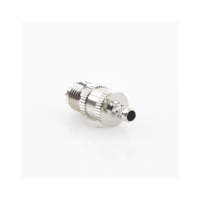 Conector Mini UHF Hembra de Anillo Plegable en Cables RG-58/U, RG-142/U, Níquel/ Plata/ Delrin.