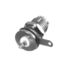 Conector Mini UHF Hembra para Chasis de Montaje Trasero en Tipo D-Plano, Níquel/ Plata/ Teflón