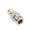 Adaptador en Línea, de Conector Mini-UHF Macho a N Hembra, Níquel/ Oro/ Teflón.
