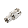 Adaptador en Línea, de Conector Mini-UHF Macho a N Hembra, Níquel/ Oro/ Teflón.