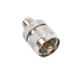 Adaptador en Línea de Conector Mini UHF Hembra a UHF Macho (PL-259), Níquel/ Oro/ Teflón.