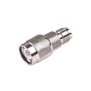 Adaptador en Línea de Conector Mini-UHF Hembra a TNC Macho, Níquel/ Oro/ Teflón. Adaptador en Línea de Conector Mini-UHF Hembra a TNC Macho, Níquel/ Oro/ Teflón.