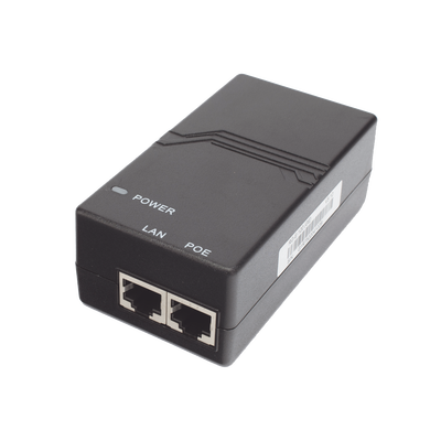 Inyector PoE estándar 802.3af Gigabit (50 V - 0.3 A - 15 W)