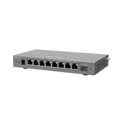 Router Balanceador con Función SD-WAN, 8 puertos gigabit y 1 puerto SFP, soporta 4x WAN configurables, hasta 200 clientes.