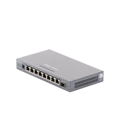 Router Balanceador con Función SD-WAN, 8 puertos gigabit y 1 puerto SFP, soporta 4x WAN configurables, hasta 200 clientes.