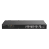 Switch PoE+ 120 Watts, No Administrable Ideal para CCTV, 16 Puertos 10/100, 2 Uplinks Gigabit y 2 SFP, Carcasa Metálica