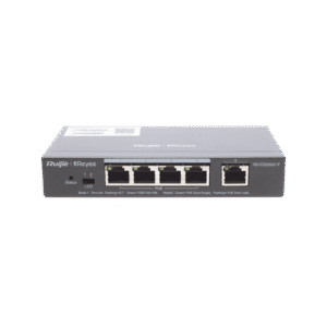 Switch Administrable PoE con 5 puertos Gigabit, 4 PoE 802.3af/at, gestión gratuita desde la nube, 54w Switch Administrable PoE con 5 puertos Gigabit, 4 PoE 802.3af/at, gestión gratuita desde la nube, 54w