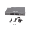 Switch L2 Administrable PoE con 16 Puertos Gigabit PoE 802.3 AF/AT + 2 SFP para fibra 1Gb, Gestión Gratuita Desde la Nube, 240 Watts Switch L2 Administrable PoE con 16 Puertos Gigabit PoE 802.3 AF/AT + 2 SFP para fibra 1Gb, Gestión Gratuita Desde la Nube, 240 Watts