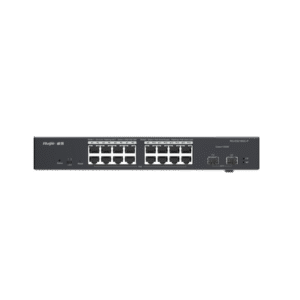 Switch L2 Administrable PoE con 16 Puertos Gigabit PoE 802.3 AF/AT + 2 SFP para fibra 1Gb, Gestión Gratuita Desde la Nube, 240 Watts Switch L2 Administrable PoE con 16 Puertos Gigabit PoE 802.3 AF/AT + 2 SFP para fibra 1Gb, Gestión Gratuita Desde la Nube, 240 Watts