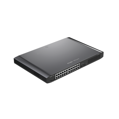 Switch Smart PoE con 24 puertos Gigabit PoE 802.3af/at + 2 SFP para fibra 1Gb, gestión gratuita desde la nube, 370w Switch Smart PoE con 24 puertos Gigabit PoE 802.3af/at + 2 SFP para fibra 1Gb, gestión gratuita desde la nube, 370w