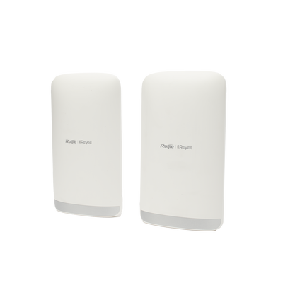 Kit completo Punto a Punto Pre-Configurado hasta 5 Km listos para enlazar, administrable en la Nube, Banda 5Ghz AC WAVE2 MU-MIMO 2X2 Hasta 867Mbps Agregados.