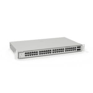 Switch Administrable Capa 3 con 48 puertos Gigabit + 4 SFP+ para fibra 10Gb, gestión gratuita desde la nube